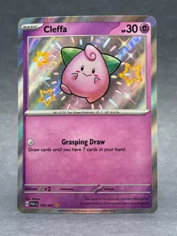 Pokemon - 150/091 Cleffa SV Paldean Fates PAF Shiny Rare Holo NM TCG - Image 1