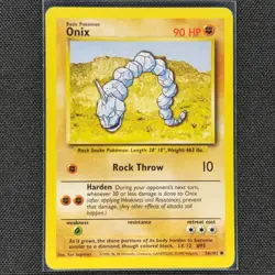 Onix - 56/102 - Common - Base Set - Pokemon Card - LP - Image 1