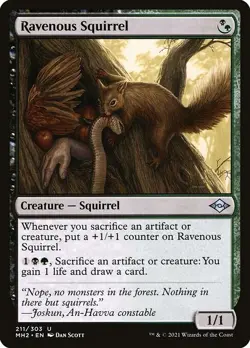 Ravenous Squirrel 1x MtG Modern Horizons 2 MH2 SP/NM - Image 1