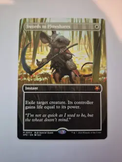 MTG Magic the Gathering Swords to Plowshares borderless(54/80) Special Guests NM - Image 1