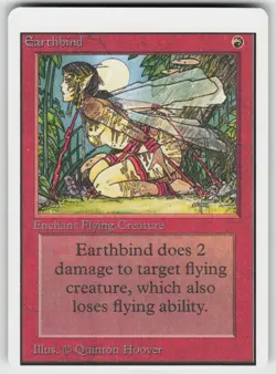 Earthbind Unlimited Edition Common miscut error MAGIC: THE GATHERING - Image 1