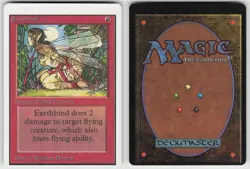 Earthbind Unlimited Edition Common miscut error MAGIC: THE GATHERING - Image 3