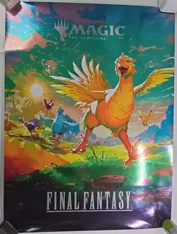 Final Fantasy Magic The Gathering Chocobo 18 x 24 FOIL Promo Poster - Image 1