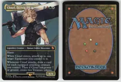Cloud, Ex-SOLDIER (Borderless) (Surge Foil) 210 Commander: FINAL FANTASY MTG - Image 3