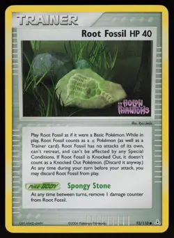 Root Fossil 93/110 Holon Phantoms Reverse Holo Common POKEMON - Image 1