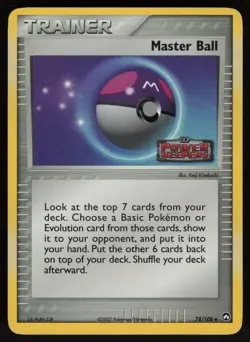 Master Ball 78/108 Power Keepers Reverse Holo Uncommon POKEMON - Image 1