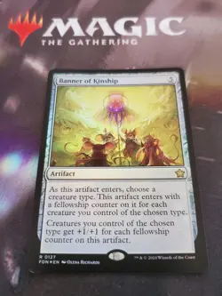 Mtg. Banner of Kinship. Foil. Foundations. Pack Fresh - Image 1