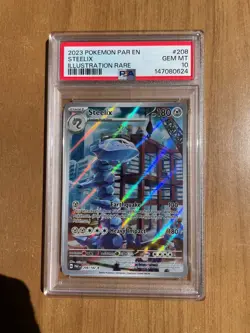 Pokemon Steelix 208 PSA 10 Paradox Rift English PAR 208/182 Full Art ✅ GEM MINT - Image 2