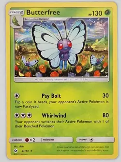 Butterfree 3/149 Pokemon - Sun & Moon MP - Image 1