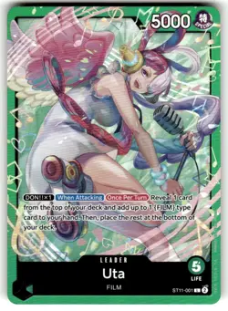 Uta ST11-001 One Piece Starter Deck 16: GREEN Uta L NM English - Image 1