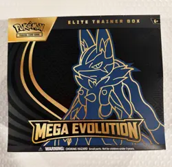 Pokemon Mega Evolution Elite Trainer Box Lucario ETB New/Factory Sealed In Hand - Image 1
