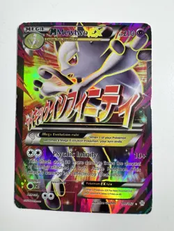 Pokemon TCG M Mewtwo EX Full Art Holo Ultra Rare Card 160/162 Breakthrough - Image 2