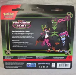 Pokemon TCG Shrouded Fable 3-Pack Blister Pecharunt Promo Booster 10 Cards - Image 2