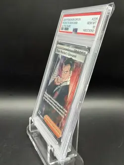 Pokemon Team Rockets Giovanni Full Art Holo Card Destined Rivals 225/182 PSA 10 - Image 4