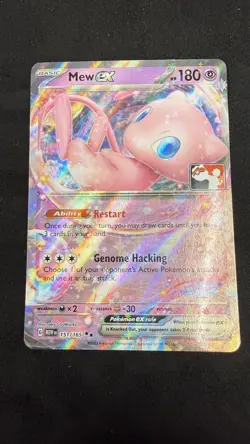 Mew Ex Holo Pokemon Prize Pack Series 5 Promo Pokemon Card NM/LP Play Stamp Mew - Image 1