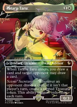Tataru Taru (Borderless) (Chocobo Track Foil) - Commander: FINAL FANTASY MTG - Image 1