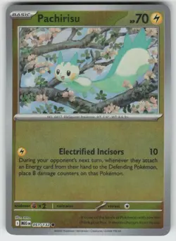 Pachirisu 051/132 Common Mega Evolution Pokemon Reverse Holo Near Mint - Image 1