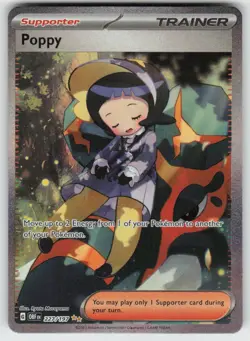 Poppy 227/197 Special Illustration Rare Obsidian Flames Pokemon Holo Near Mint - Image 1