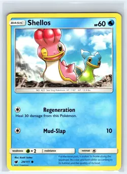 Shellos 29/111 Common Crimson Invasion Pokemon Lightly Played - Image 1