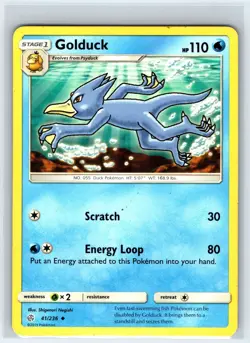 Golduck 41/236 Uncommon Cosmic Eclipse Pokemon Lightly Played - Image 1