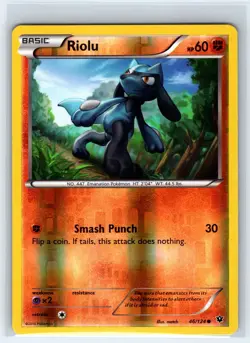 Riolu 46/124 Common Fates Collide Pokemon Reverse Holo Lightly Played - Image 1