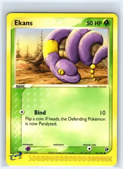 Ekans 64/100 Common Sandstorm Pokemon Lightly Played - Image 1