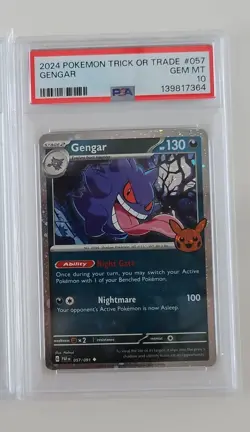 2024 Pokemon Trick Or Trade Gengar Halloween Holo ~ 057/091 ~ PSA 10 Gem Mint! - Image 1