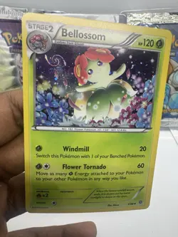 Pokemon XY Ancient Origins Bellossom 4/98 Cosmos Holo Rare Promo HD GALAXY SWIRL - Image 1