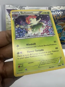 Pokemon XY Ancient Origins Bellossom 4/98 Cosmos Holo Rare Promo HD GALAXY SWIRL - Image 5