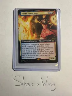 Tellah, Great Sage Extended Art x1, MTG, Magic the Gathering, Final Fantasy, NM - Image 1