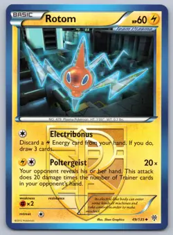 Rotom 49/135 Plasma Storm Pokemon NM - Image 1