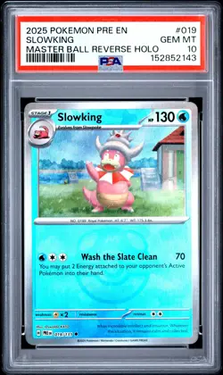 2025 POKEMON PRE EN-PRISMATIC EVOLUTIONS #019 SLOWKING PSA 10 - Image 1