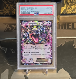 PSA 5 2015 Pokemon Rayquaza EX XY69 Black Star Promo Holo English 170 HP - Image 1