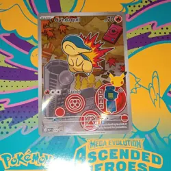 Nintendo Cyndaquil 047 Holo Rare English 70HP Basic Pokemon TCG - Image 1
