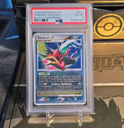 PSA 6 2008 Pokemon TCG Diamond & Pearl Darkrai LV.X DP19 Holo Promo Eng - Image 1