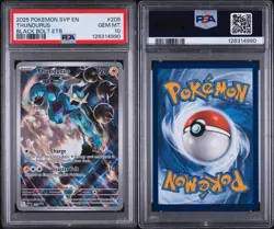 2025 POKEMON SVP EN-SV BLACK STAR PROMO #209 THUNDURUS PSA 10 - Image 3