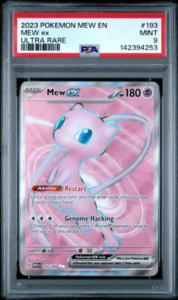 PSA 9 - 2023 Pokemon 151 Mew ex #193 - Image 1