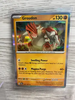 Groudon 093/182 Rare Paradox Rift Pokemon Holo NM - Image 1