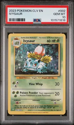 Ivysaur Pokemon Clv-TCG Classic Venusaur & Lugia Ex Deck 002 NM PS - Image 1