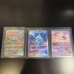 Pokemon TCG Venusaur, Blastoise, and Charizard 151 - Image 1