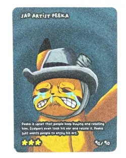 Sad Artist Peeka 92/90 pokedoodles | Pikachu | Pokemon Parody - Image 1