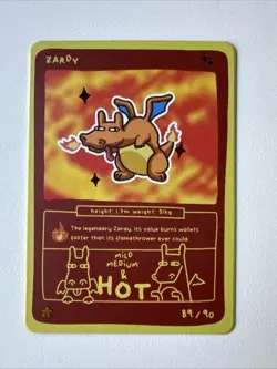 Zardy (Charizard) 89/90 - Pokedoodles No-Scalp Series Fan Art - Pokemon - Image 1