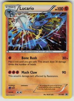 Lucario XY140 Holo Promo XY Promo Pokemon Lightly Played - Image 1