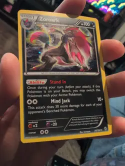 Pokemon Zoroark 91/162 Cosmos Holo XY Breakthrough NM - Image 2