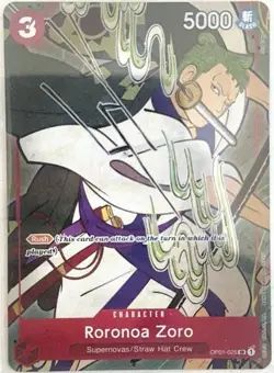 Roronoa Zoro 1st Anniversary One Piece TCG OP01-025 - Image 1