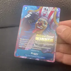 Carte De Buggy P-084 Release Event Winner Promo One Piece English - Image 3