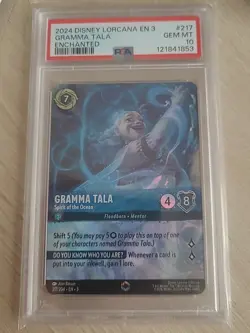 2024 DISNEY LORCANA EN 3 GRAMMA TALA ENCHANTED PSA 10 - Image 1