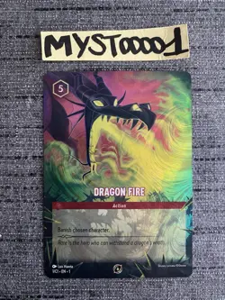 Lorcana Disney TCG Dragon Fire 1/C1 PROMO FOIL Anglaise - Image 1