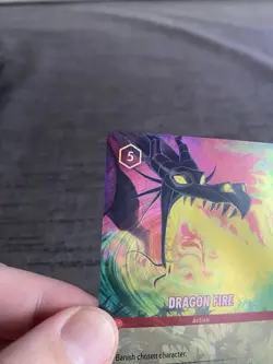Lorcana Disney TCG Dragon Fire 1/C1 PROMO FOIL Anglaise - Image 4