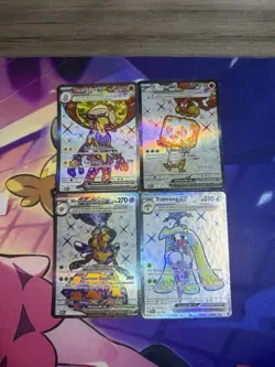 Lot Of FOUR English Pokemon Ex Tera Full Art Cards Near Mint - Image 1